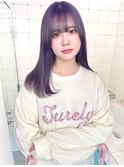 ラベンダー/寒色カラー/色落ち重視/ハイトーンカラー/艶髪