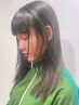 カット+ ブリーチなし透明感ダブルカラー＋髪質改善Tr（イルミナカラーetc）
