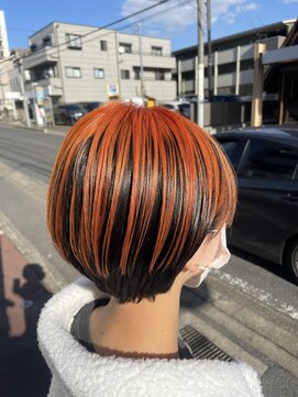 ラック(LUCK) 船橋/くすみベージュ/細めハイライト