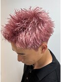 ハイトーンスパイキーショート/ピンクカラー