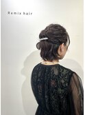 結婚式お呼ばれヘア　ショートヘアアレンジ