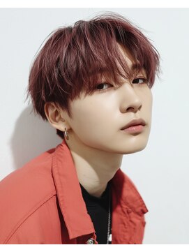 カットもパーマもイケメンパラダイス Men's天王寺 Men’s韓国風マッシュ・柔らか赤髪カラー