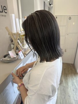 ジュエ ヘアー デザイン(Jue hair design) 透け感たっぷりグレージュカラー/デザインカラー/切りっぱなし
