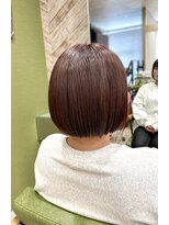 ジプソ(Gypso Hair salon)&nbsp;【 ミニボブ × ピンクベージュ 】