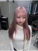 黒髪クラゲヘアー/オリーブグレー/小顔ココアベージュ