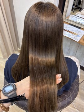 ヘアーサロン ノルテ(Hair Salon NORTE) 超音波カラーでツヤ感/水光オリーブベージュカラー[髪質改善]