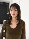 ハッシュカットブリーチデザインカラーレイヤーダブルカラー