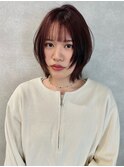 イメチェン/ピンクベージュ/アンブレラカラー/前髪/町田