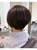 骨格補正丸みショートボブ