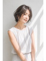 アッシュ 学芸大学店(Ash)&nbsp;ショートボブ/大人女性/シアーグレージュ/白髪ぼかし/脱白髪染め