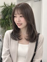 フォト イケブクロ(foto IKEBUKURO)&nbsp;大人可愛いミディアムレイヤー/赤み消しグレージュ/池袋20代30代
