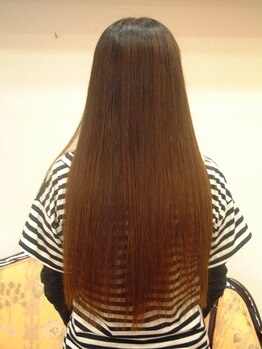 私の美容室 吹田店の写真/【JR吹田】丁寧な施術と工程が自慢◎純生100％コラーゲンで美しさを保ち、自然で艶々な天使の輪ができる♪