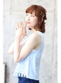 cache cache★ゴールドピンを使った簡単ヘアアレンジ