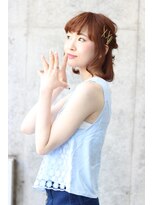 カシュカシュ(cache cache)&nbsp;cache cache★ゴールドピンを使った簡単ヘアアレンジ