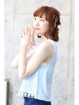 カシュカシュ(cache cache) cache cache★ゴールドピンを使った簡単ヘアアレンジ