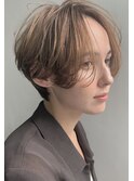 大人かわいいココアブラウン秋ショート