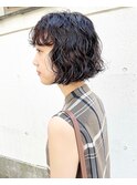 ボブの大きめカール