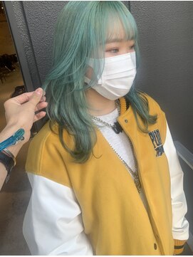 ロロ(ro-ro) 【恵比寿ro-ro】イルミナxシアーライトグリーンカラー