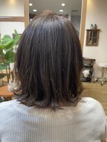 アグランテトラ 野田阪神店(a Gland tetra) 小顔大人可愛い外ハネエアリーロングボブ小顔ミディ20代30代40代