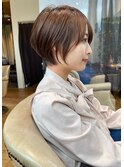 絶壁解消/大人ショートボブ/大人ショート/白髪ぼかし/聖