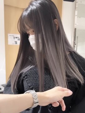 サイン 表参道(SIGN) バレイヤージュハイライトカラーインナーカラーレイヤーカット