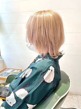 リーフ 王寺店(LEAF≠) ハイトーンウルフ/ブロンドカラー