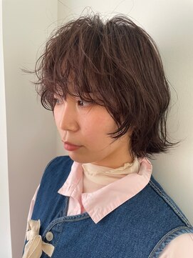 ガリカ 博多(Gallica) マッシュボブ ショートウルフボブ ×パーマ