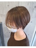 前下がりハンサムショート
