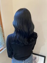 レリコ ニド(Relico-nid)&nbsp;【透明感カラー】ブルーブラック×韓国巻き