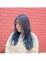 キャンディーエッグ(Candy egg)&nbsp;原口☆成人式カラー＊ダークグレー×ブルーグラデ☆福岡久留米