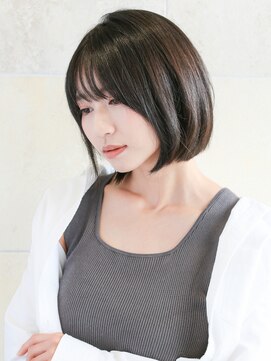 ニューヨークニューヨーク 寝屋川店(NYNY) レイヤーエモージュ前髪パーマグレーベージュレイヤーボブ