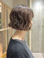 トマト(TOMTO) 【RENA】コテ巻き風パーマ_ボブパーマ_ハイライトカラー