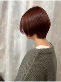 ブリーチなしダブルカラー/レッドブラウン