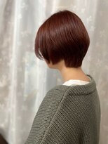 ヲタクに美容室は難しい。&nbsp;ブリーチなしダブルカラー/レッドブラウン