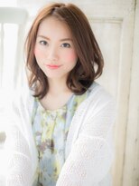 大波純一美容室パーティハン&nbsp;髪質改善センターパート先パーマミディアムa小山20代30代40代