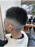 スパイキーショート×フェードカット