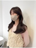 ラベンダーグレー/透明感カラー/レイヤーカット