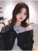 天神顔周りレイヤーカットダブルカラーケアブリーチミディアム