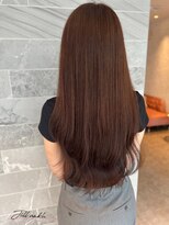 ジル アンク(Jill ankh)&nbsp;《姫路　Jillankh》ダブルカラー　ベージュ　ロング　赤み消し