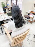 黒髪ロング×ツヤウェーブ＿138