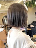 韓国ふわっとボブ前髪カット髪質改善銀座