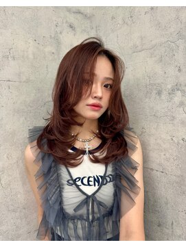 リミットバイアフィナー 大宮店(limit by Afinar) チョコレートブラウン×レイヤーカット