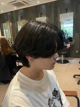 ダブル(W) メンズ/センターパート/カルマパーマ/韓国スタイル