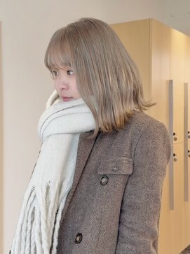 ロマリア 渋谷 渋谷宮益坂(Lomalia) イメチェン/シアーベージュ/ダブルカラー/ボブ/前髪/渋谷駅