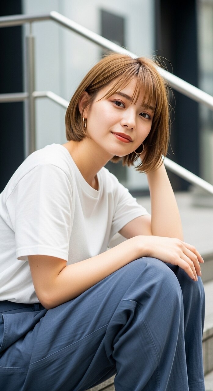 2026年夏】ショート 前髪なしの髪型・ヘアアレンジ｜人気順｜6ページ目