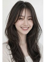 ヘアーエボリューション 大人可愛い透明感たっぷりレイヤーロングスタイル