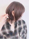 【松戸　テラカド】大人可愛いウルフハッシュレイヤーブラウン