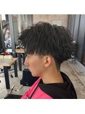 アップバングショート 鹿児島メンズ