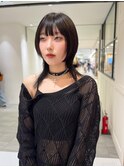 黒髪中性ウルフ