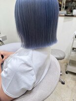 アンティーク(antique)&nbsp;エフェクトブリーチ×アイスブルーボブ